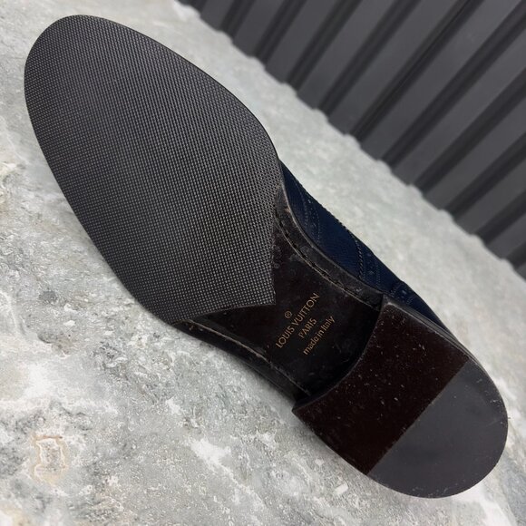 Louis Vuitton Derby Dress Lace Up Blue Taiga Leather 7 LV or 8 US or 41 EUR - Picture 15 of 17